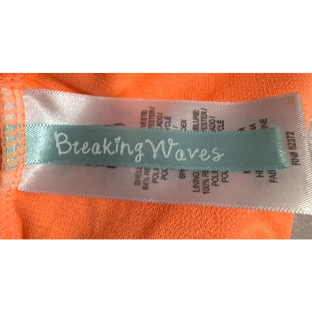 Breaking Waves Girls 8 Swimsuit Floral Print Keyhole Monokini Vacation Resort